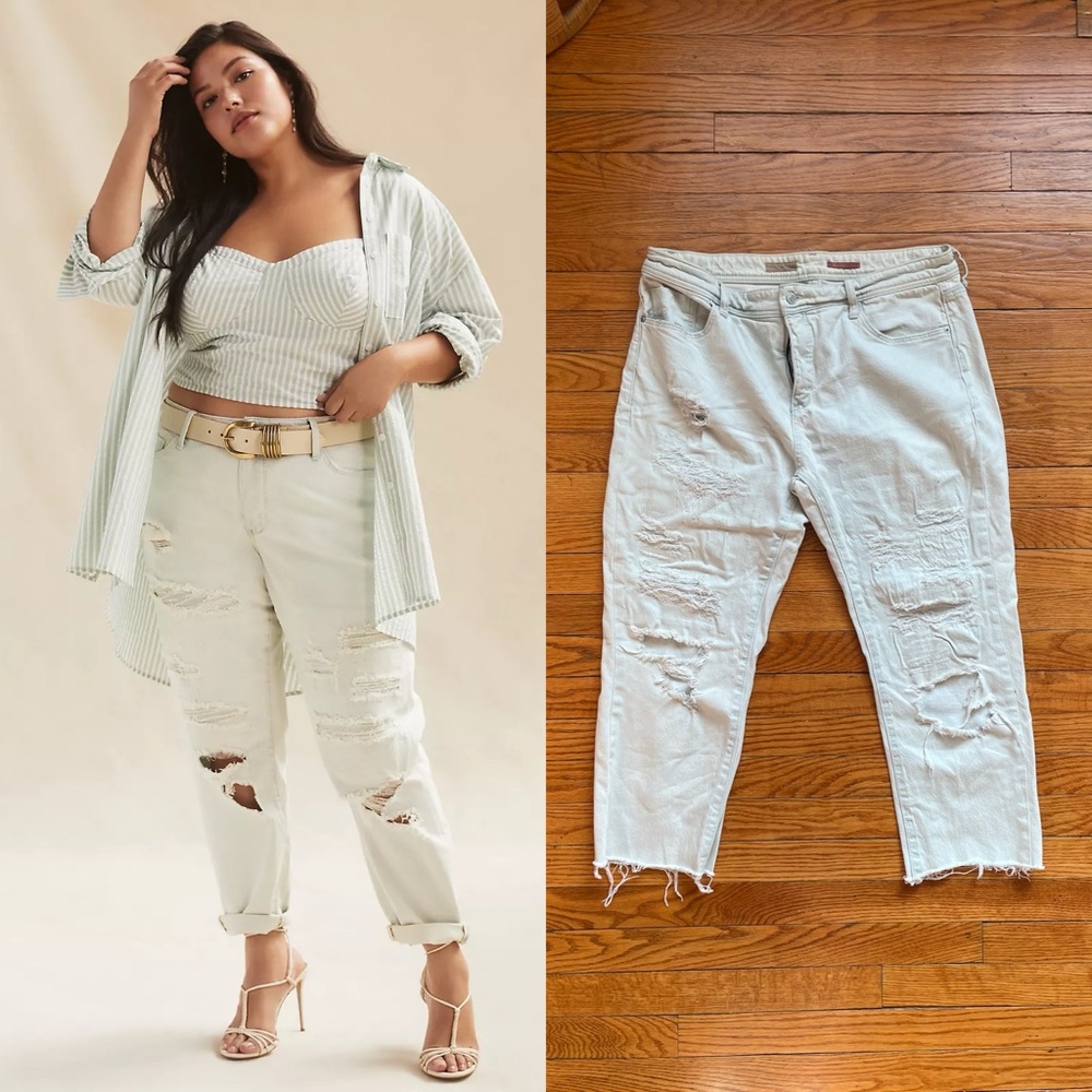Pilcro Mid-Rise Slim Boyfriend Jeans